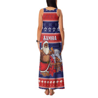 Samoa Christmas Family Matching Tank Maxi Dress and Hawaiian Shirt Samoan Santa Claus Manuia Le Kerisimasi