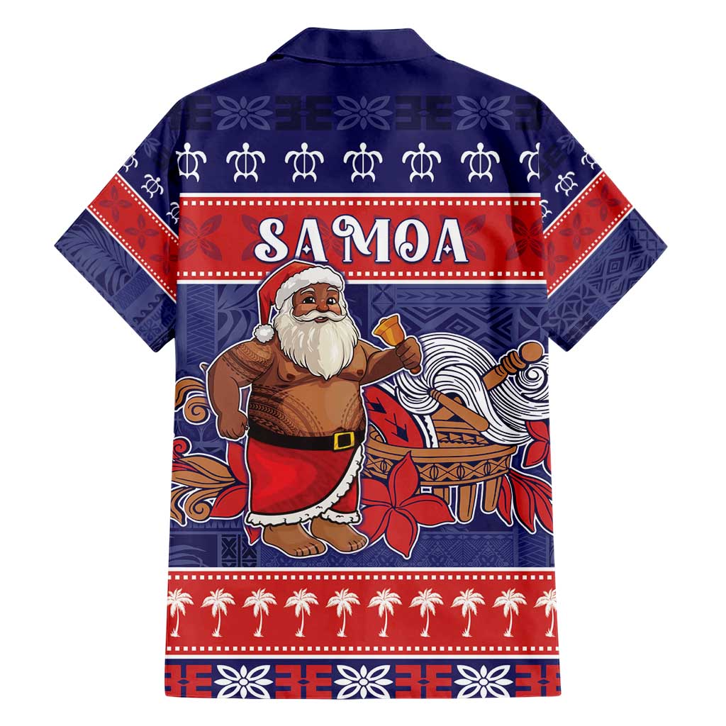 Samoa Christmas Hawaiian Shirt Samoan Santa Claus Manuia Le Kerisimasi LT05 - Polynesian Pride