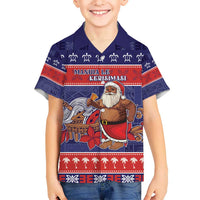 Samoa Christmas Hawaiian Shirt Samoan Santa Claus Manuia Le Kerisimasi LT05 - Polynesian Pride