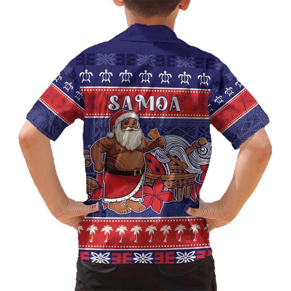 Samoa Christmas Hawaiian Shirt Samoan Santa Claus Manuia Le Kerisimasi LT05 - Polynesian Pride