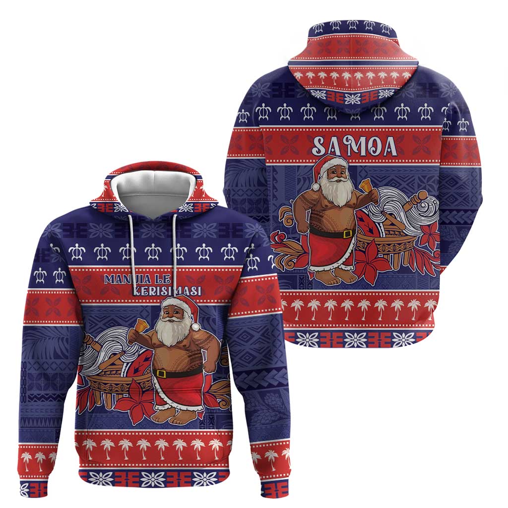 Samoa Christmas Hoodie Samoan Santa Claus Manuia Le Kerisimasi LT05 - Polynesian Pride