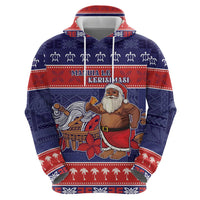 Samoa Christmas Hoodie Samoan Santa Claus Manuia Le Kerisimasi LT05 - Polynesian Pride