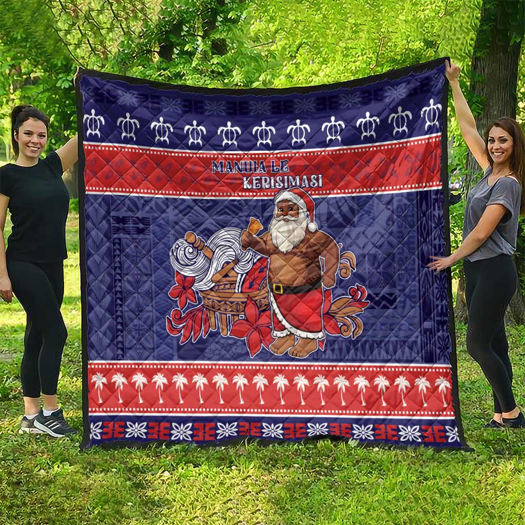 Samoa Christmas Quilt Samoan Santa Claus Manuia Le Kerisimasi LT05 - Polynesian Pride