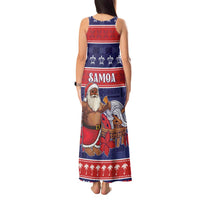 Samoa Christmas Tank Maxi Dress Samoan Santa Claus Manuia Le Kerisimasi LT05 - Polynesian Pride