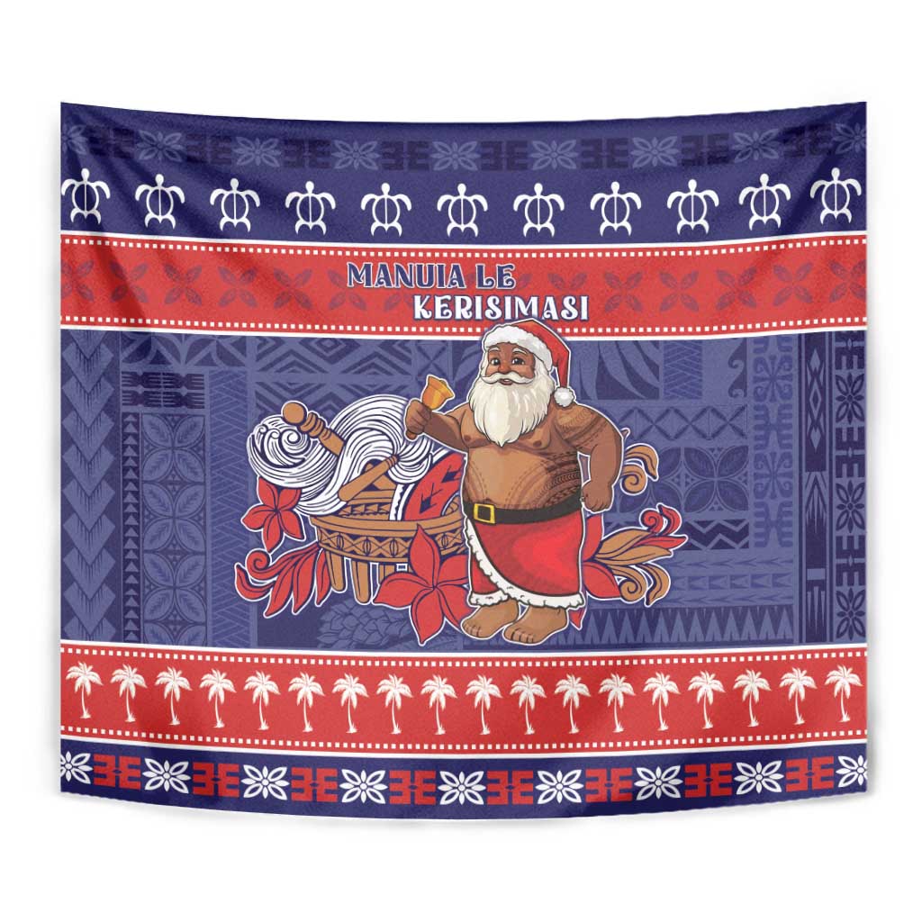 Samoa Christmas Tapestry Samoan Santa Claus Manuia Le Kerisimasi