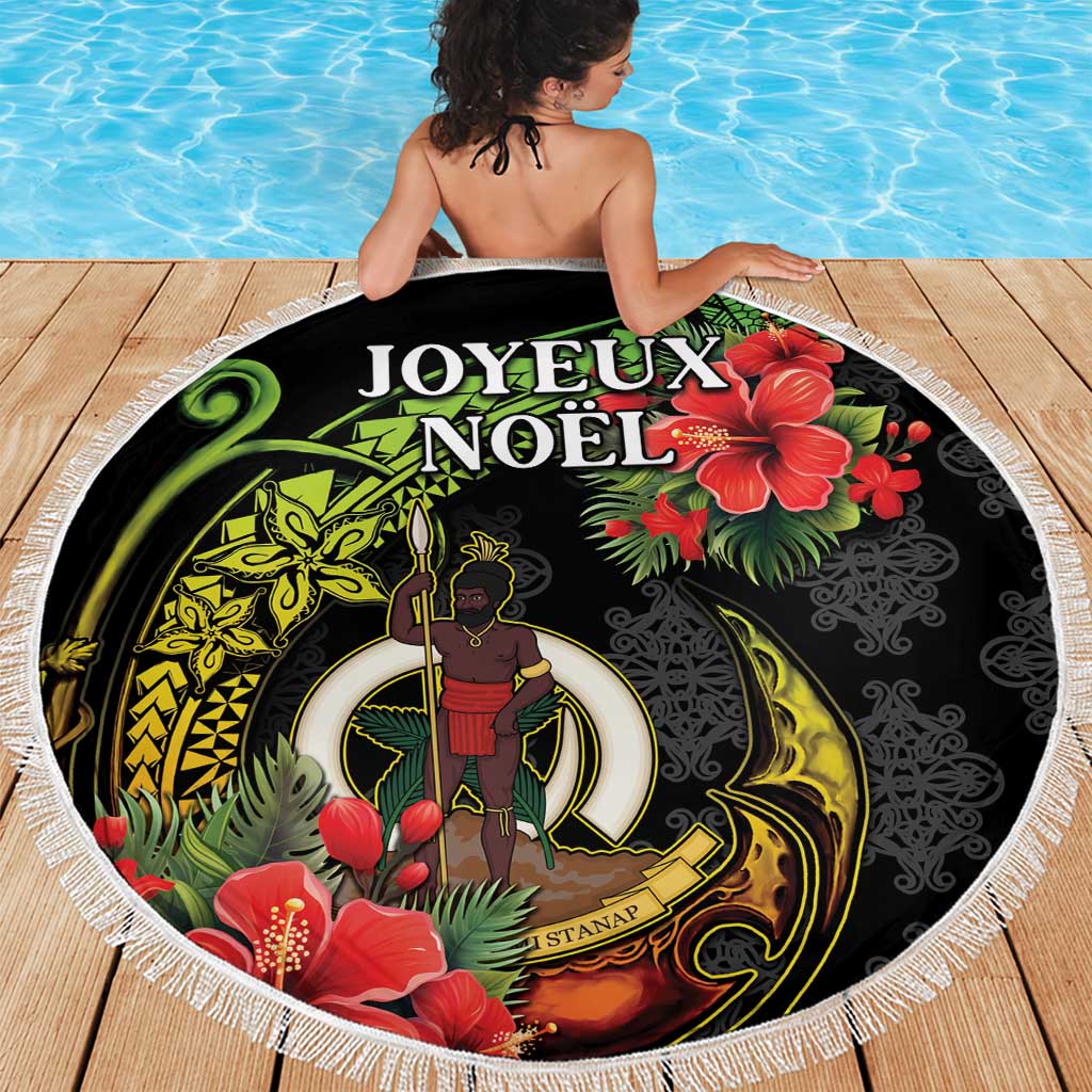 Love Vanuatu Christmas Beach Blanket God Yumi Polynesian Tribal Pattern