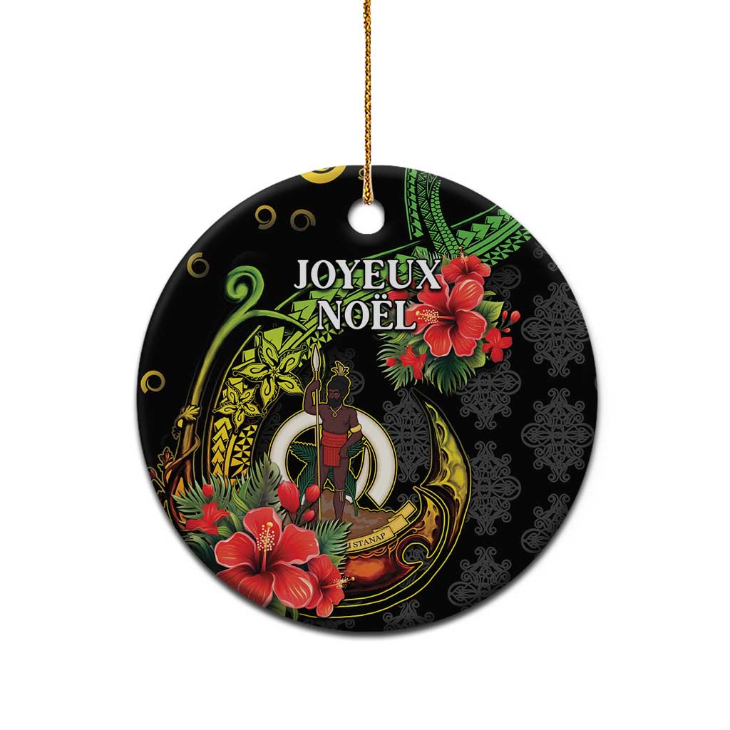 Love Vanuatu Christmas Ceramic Ornament God Yumi Polynesian Tribal Pattern