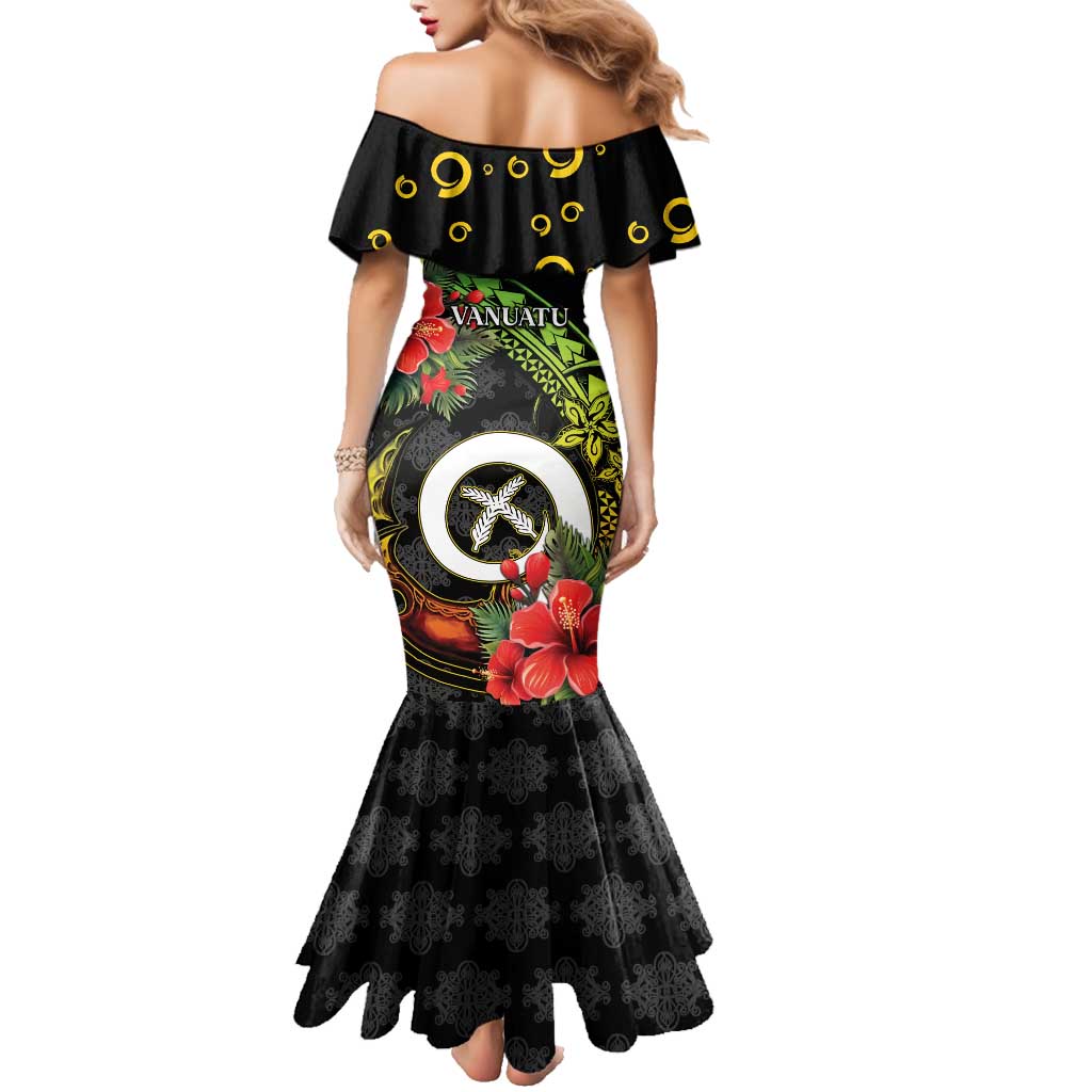Love Vanuatu Christmas Family Matching Mermaid Dress and Hawaiian Shirt God Yumi Polynesian Tribal Pattern LT05 - Polynesian Pride
