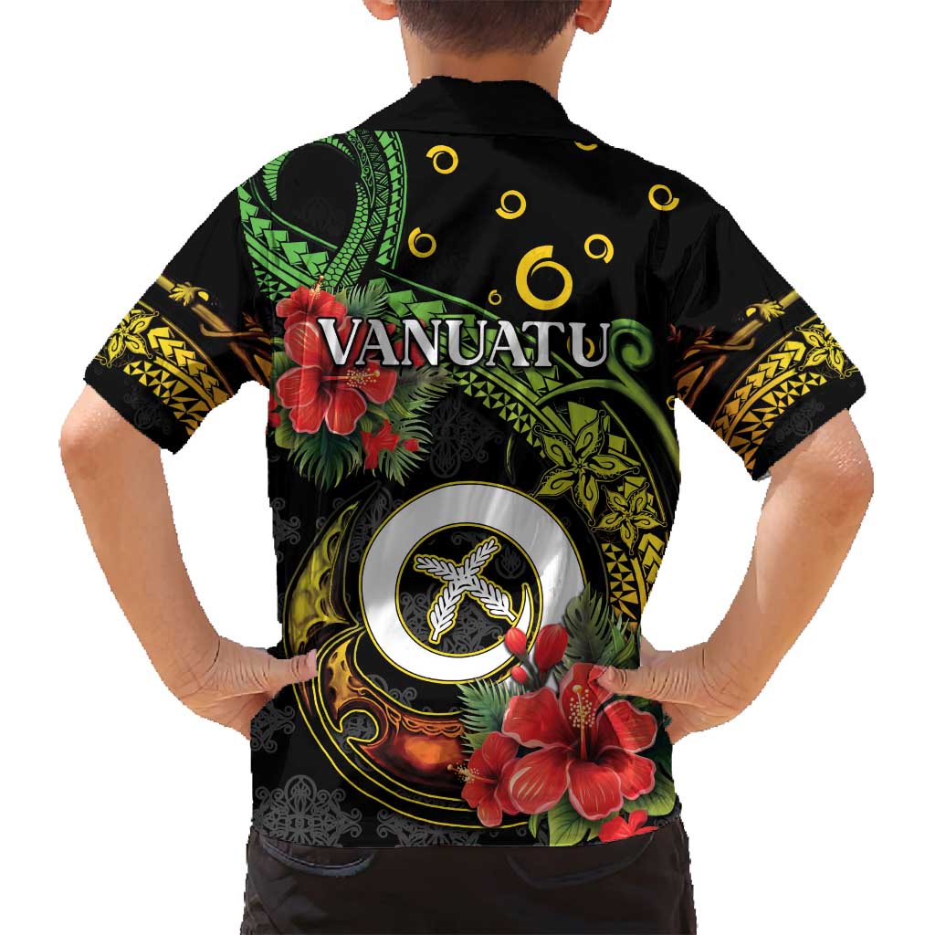 Love Vanuatu Christmas Family Matching Tank Maxi Dress and Hawaiian Shirt God Yumi Polynesian Tribal Pattern LT05 - Polynesian Pride