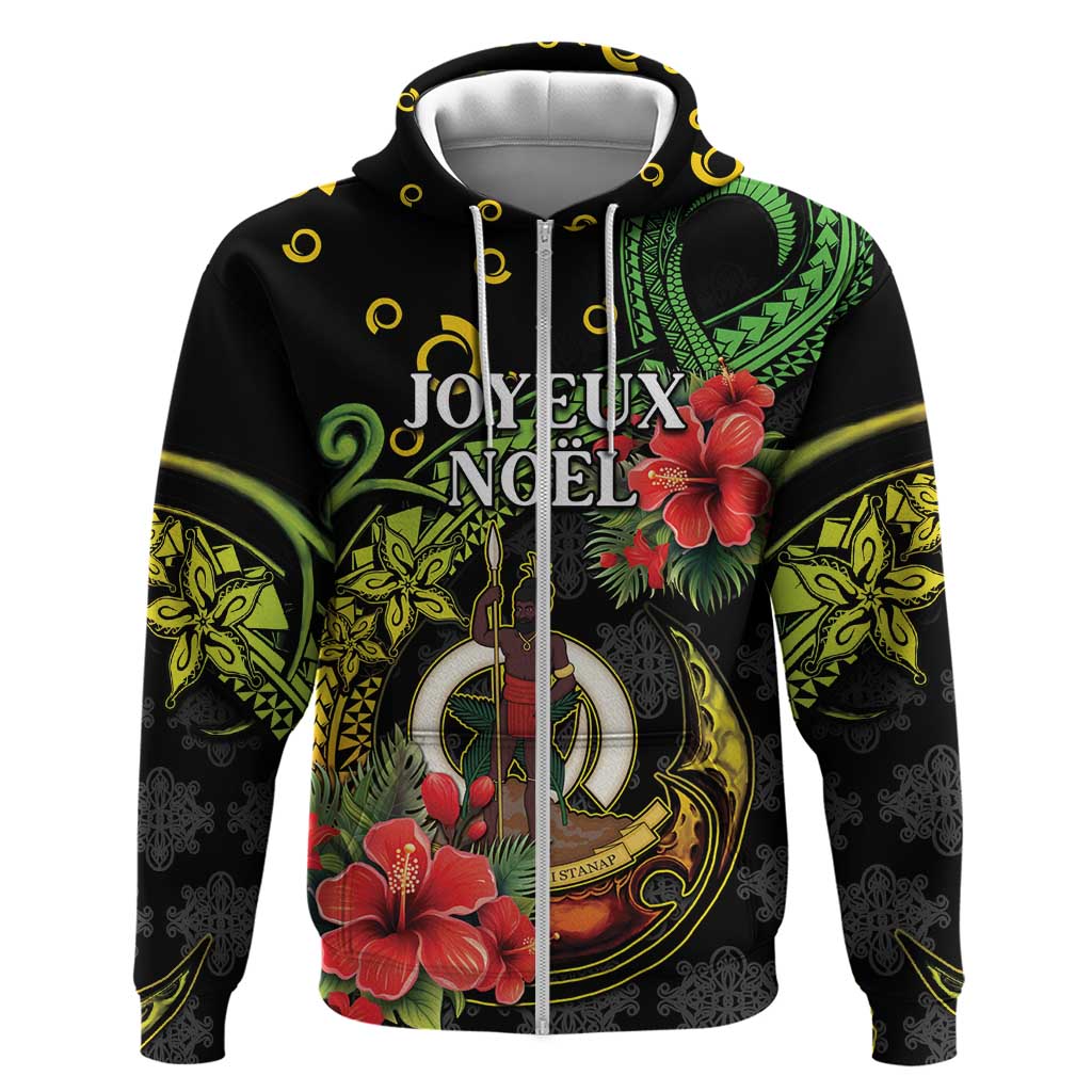 Love Vanuatu Christmas Hoodie God Yumi Polynesian Tribal Pattern