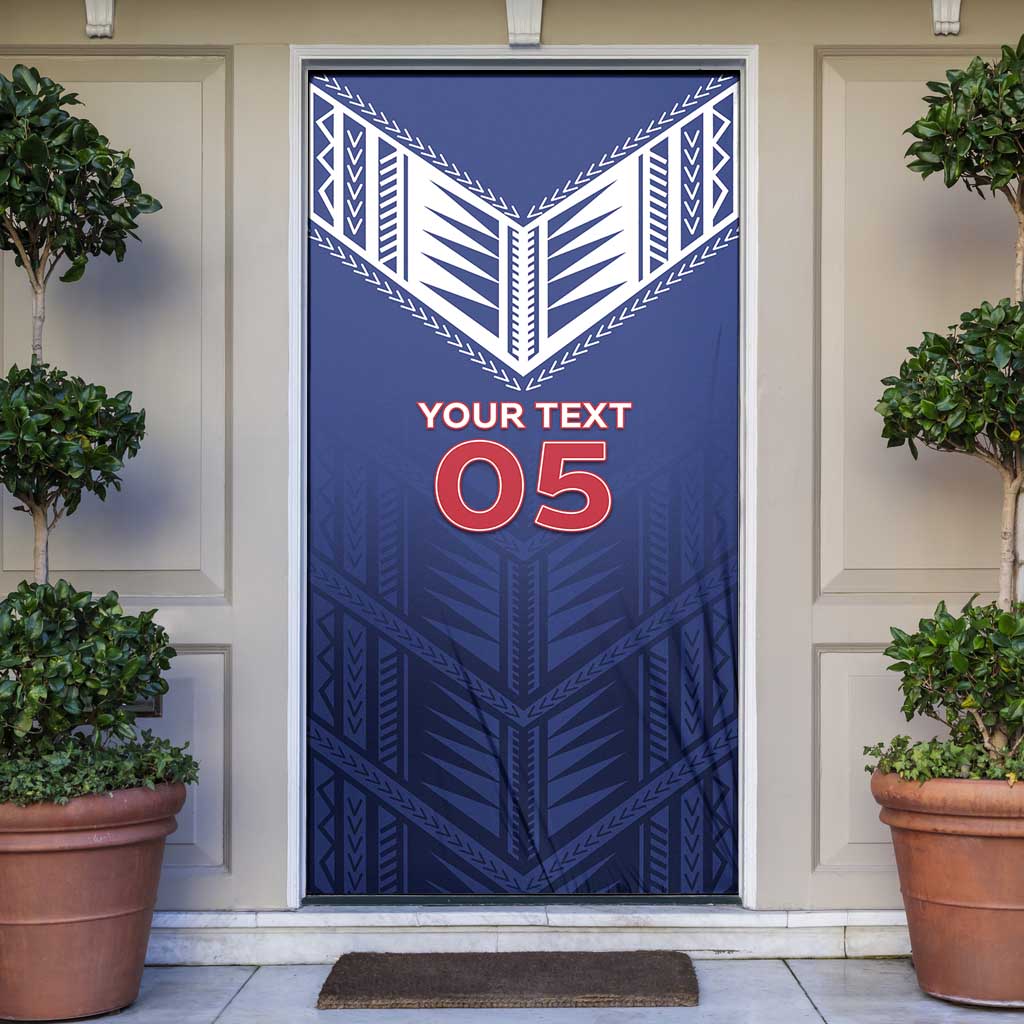 Super Toa Samoa Rugby Custom Door Cover Warrior Spirit LT05