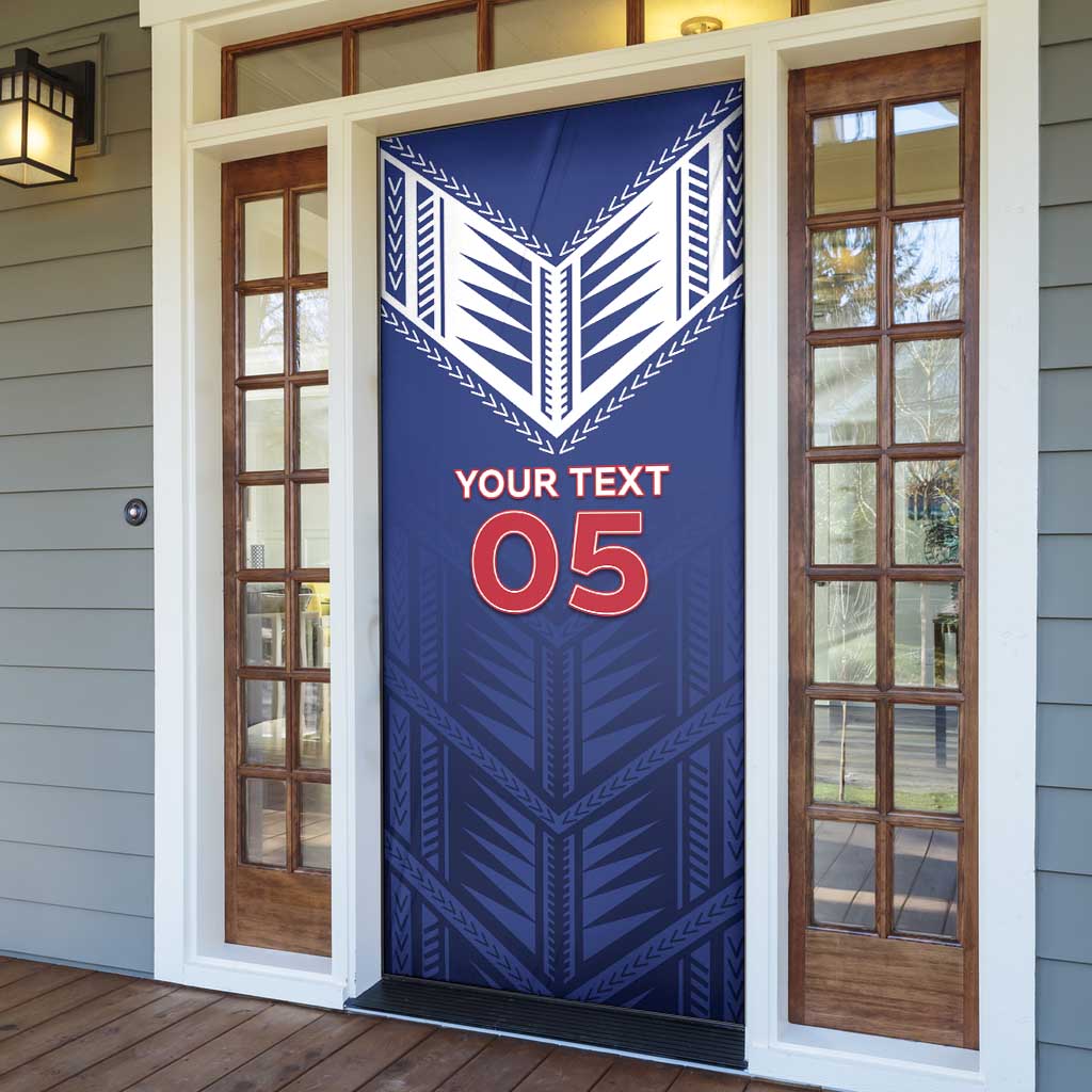 Super Toa Samoa Rugby Custom Door Cover Warrior Spirit LT05