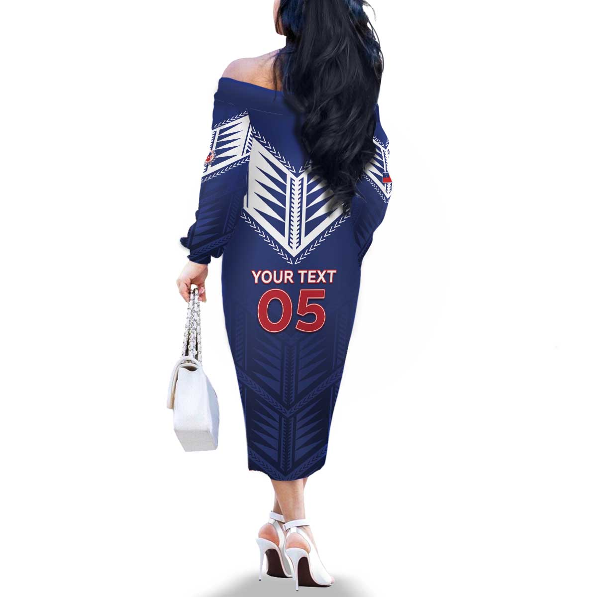 Super Toa Samoa Rugby Custom Family Matching Off The Shoulder Long Sleeve Dress and Hawaiian Shirt Warrior Spirit LT05