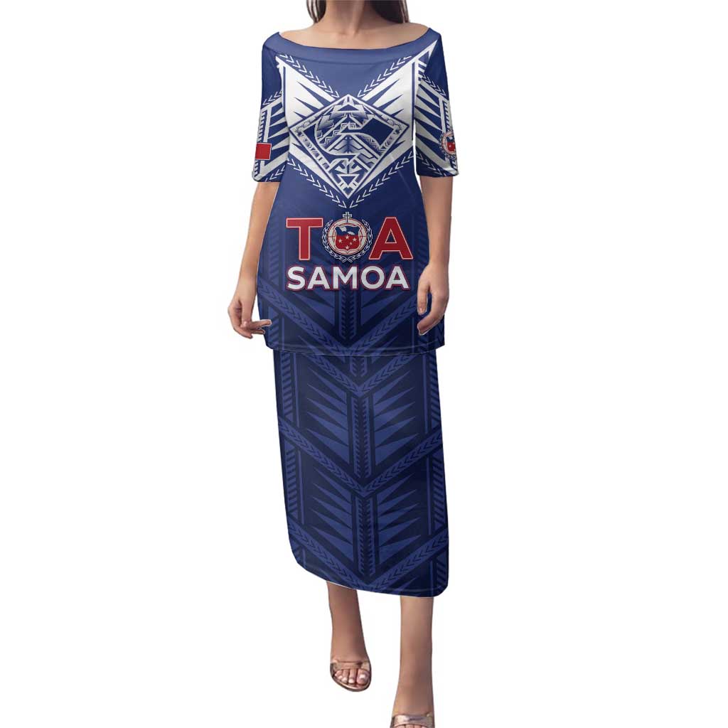 Super Toa Samoa Rugby Custom Family Matching Puletasi and Hawaiian Shirt Warrior Spirit LT05