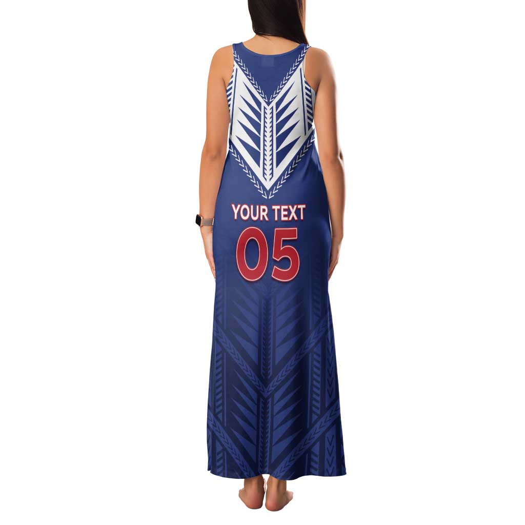 Super Toa Samoa Rugby Custom Family Matching Tank Maxi Dress and Hawaiian Shirt Warrior Spirit LT05