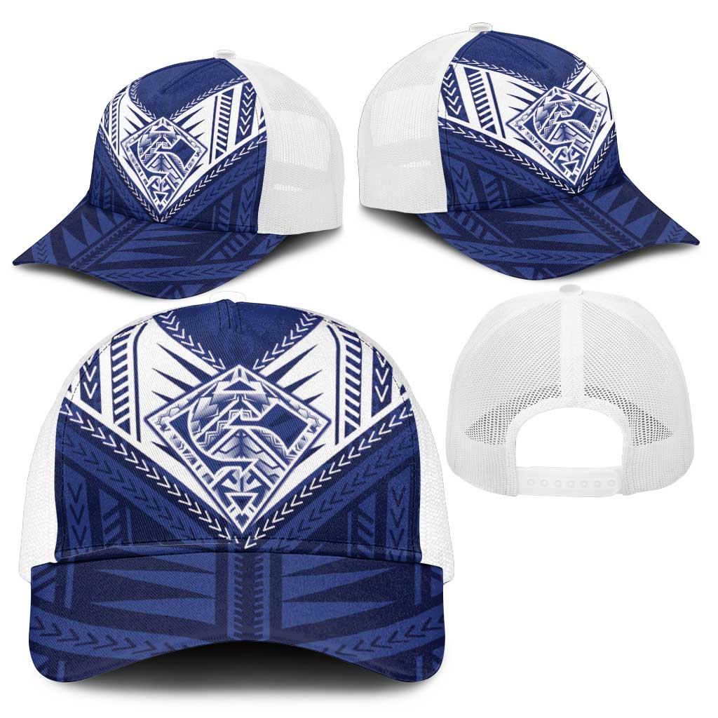 Super Toa Samoa Rugby Mesh Trucker Cap Warrior Spirit - Polynesian Pride