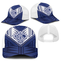 Super Toa Samoa Rugby Mesh Trucker Cap Warrior Spirit - Polynesian Pride