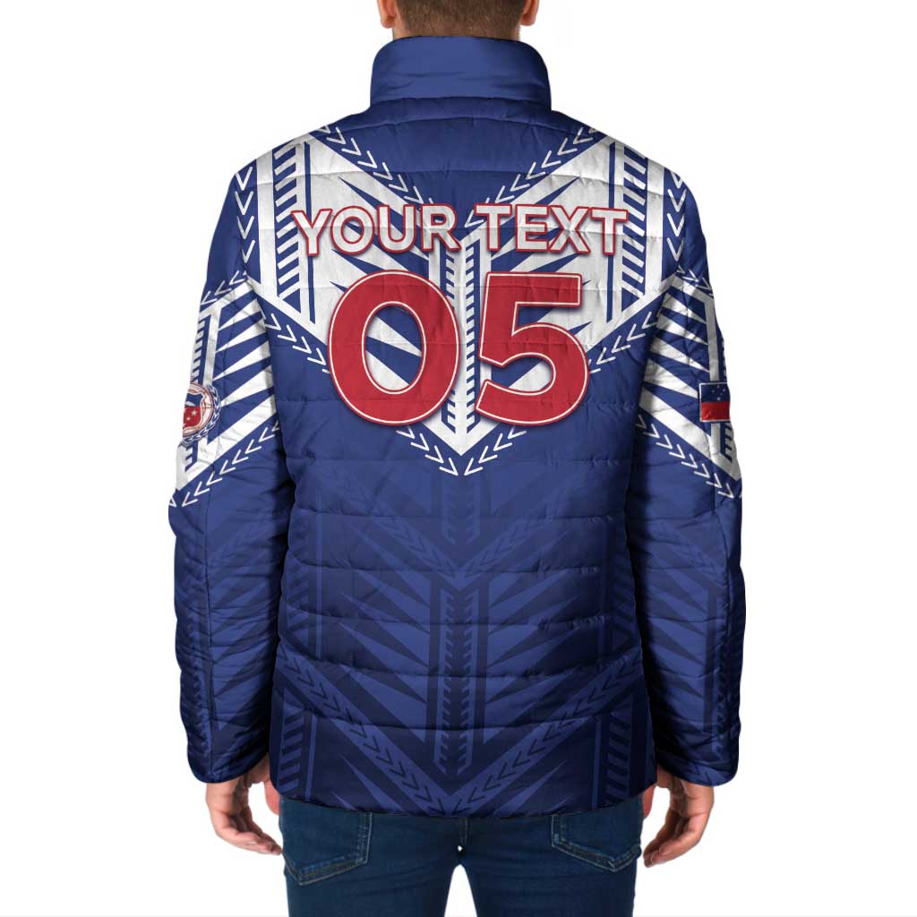 Super Toa Samoa Rugby Custom Padded Jacket Warrior Spirit LT05