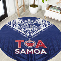 Super Toa Samoa Rugby Round Carpet Warrior Spirit LT05