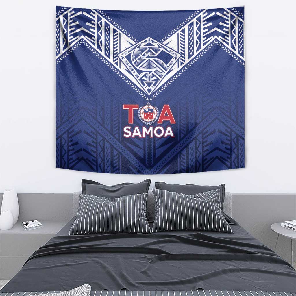 Super Toa Samoa Rugby Tapestry Warrior Spirit LT05