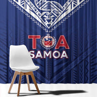 Super Toa Samoa Rugby Window Curtain Warrior Spirit LT05