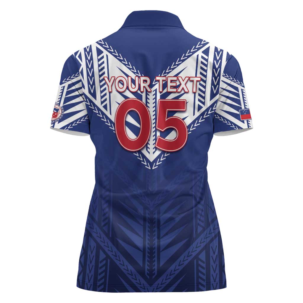 Super Toa Samoa Rugby Custom Women Polo Shirt Warrior Spirit LT05