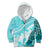 Hawaiian Tapa Kid Hoodie Traditional Vintage Pattern Aqua LT05 - Polynesian Pride