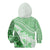 Hawaiian Tapa Kid Hoodie Traditional Vintage Pattern Green LT05 - Polynesian Pride
