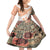 Hawaiian Tapa Kid Short Sleeve Dress Traditional Vintage Pattern Orange LT05 KID Orange - Polynesian Pride