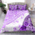 Hawaiian Tapa Bedding Set Traditional Vintage Pattern Violet LT05 - Polynesian Pride