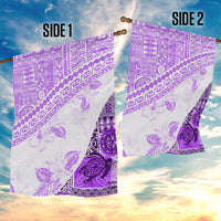 Hawaiian Tapa Garden Flag Traditional Vintage Pattern Violet LT05 - Polynesian Pride