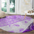 Hawaiian Tapa Round Carpet Traditional Vintage Pattern Violet LT05 - Polynesian Pride
