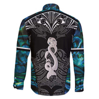 New Zealand Aotearoa Family Matching Mermaid Dress and Hawaiian Shirt Maori Taniwha Paua Shell LT05 - Polynesian Pride