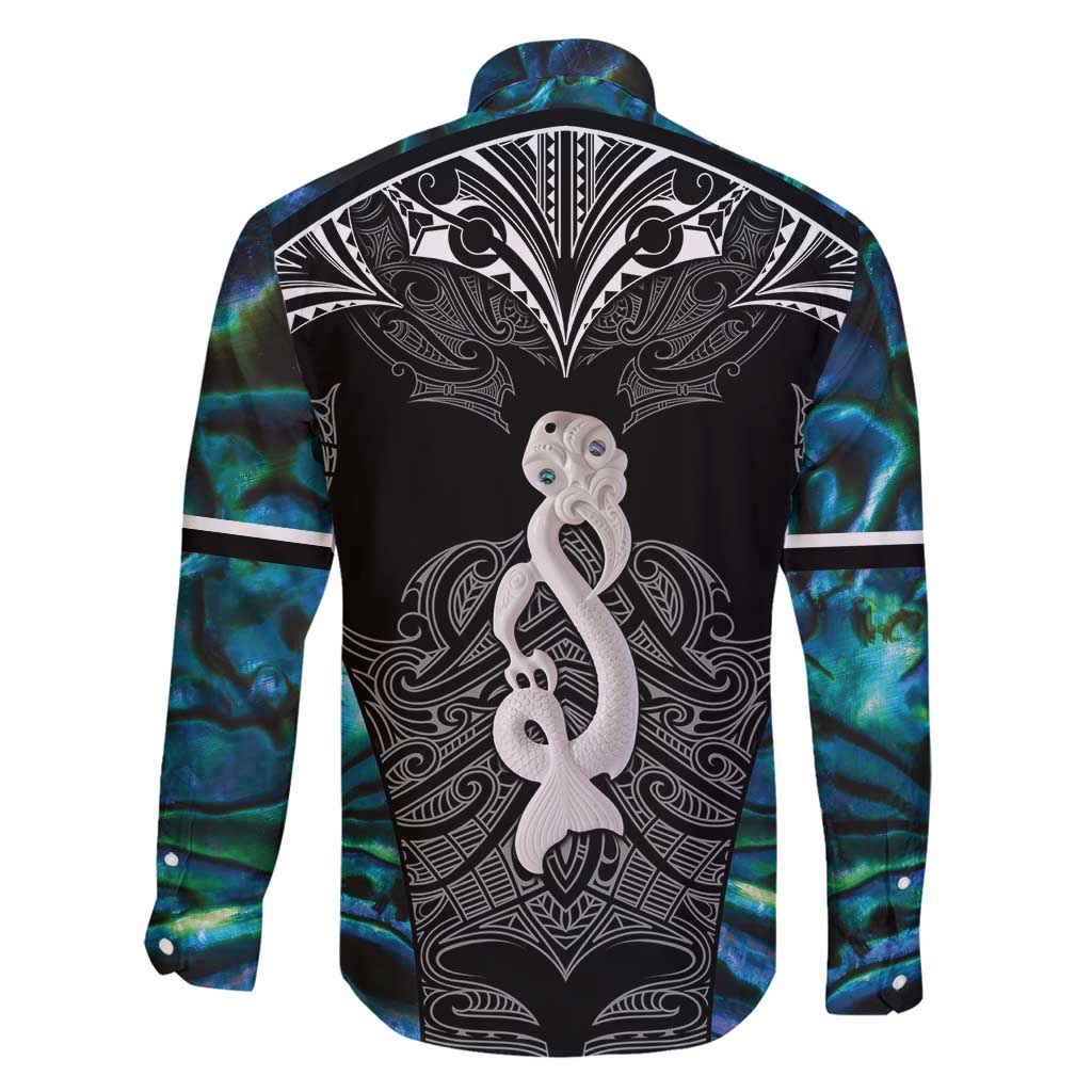 New Zealand Aotearoa Family Matching Tank Maxi Dress and Hawaiian Shirt Maori Taniwha Paua Shell LT05 - Polynesian Pride