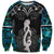 New Zealand Aotearoa Sweatshirt Maori Taniwha Paua Shell