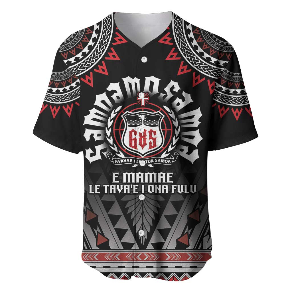 Personalised Samoa Black Saturday Baseball Jersey Samoa For Samoans LT05 Black - Polynesian Pride