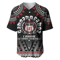 Personalised Samoa Black Saturday Baseball Jersey Samoa For Samoans LT05 Black - Polynesian Pride
