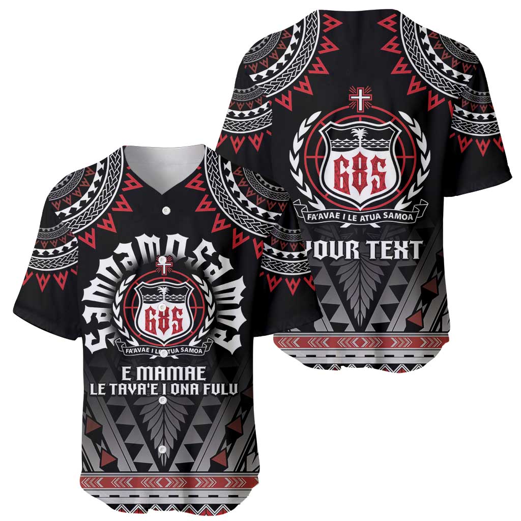 Personalised Samoa Black Saturday Baseball Jersey Samoa For Samoans LT05 - Polynesian Pride