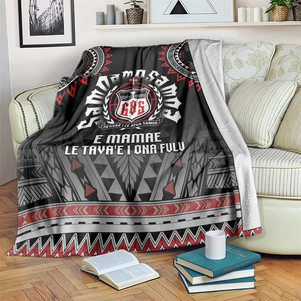 Samoa Black Saturday Blanket Samoa For Samoans LT05 Black - Polynesian Pride