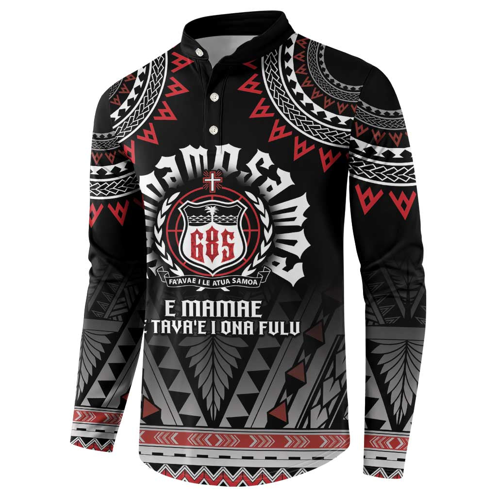 Personalised Samoa Black Saturday Button Sweatshirt Samoa For Samoans LT05 - Polynesian Pride