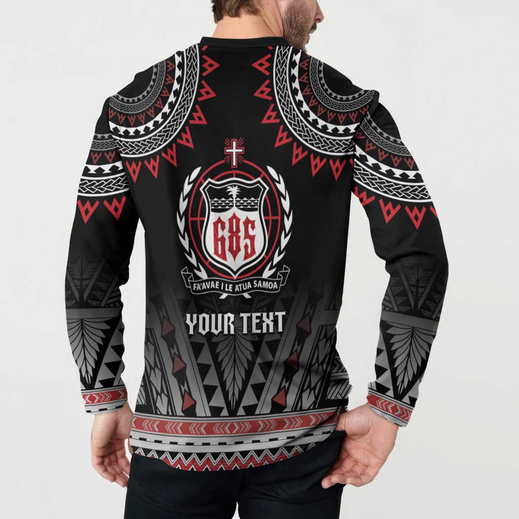 Personalised Samoa Black Saturday Button Sweatshirt Samoa For Samoans LT05 - Polynesian Pride