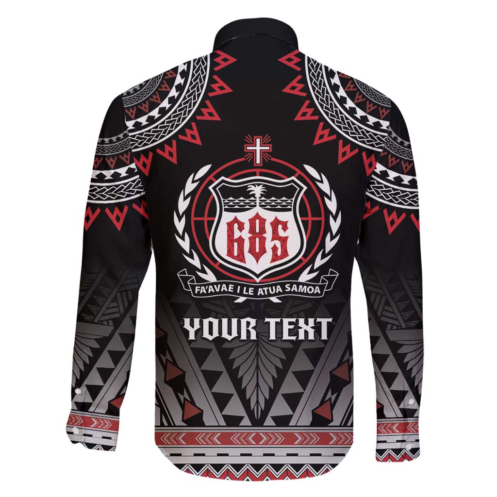 Personalised Samoa Black Saturday Family Matching Long Sleeve Bodycon Dress and Hawaiian Shirt Samoa For Samoans