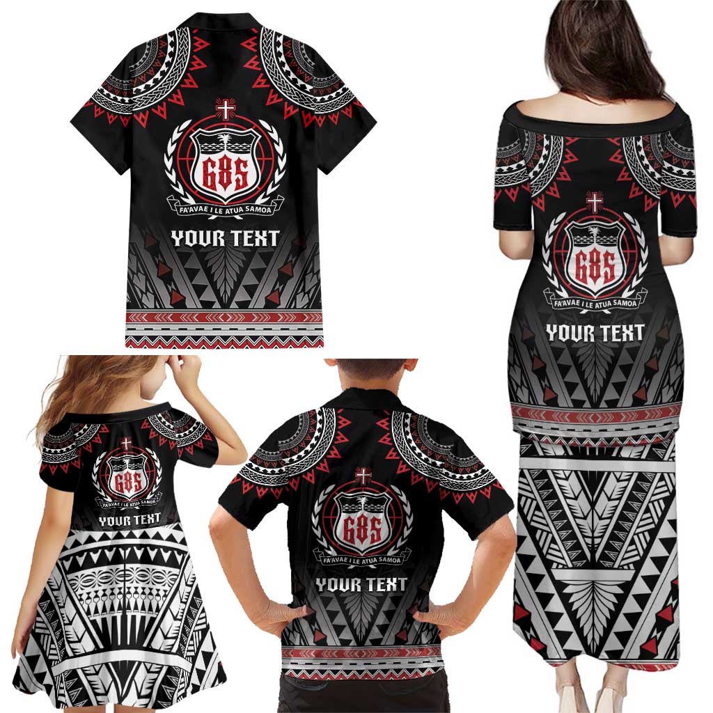 Personalised Samoa Black Saturday Family Matching Puletasi and Hawaiian Shirt Samoa For Samoans