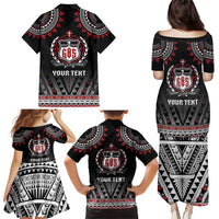 Personalised Samoa Black Saturday Family Matching Puletasi and Hawaiian Shirt Samoa For Samoans