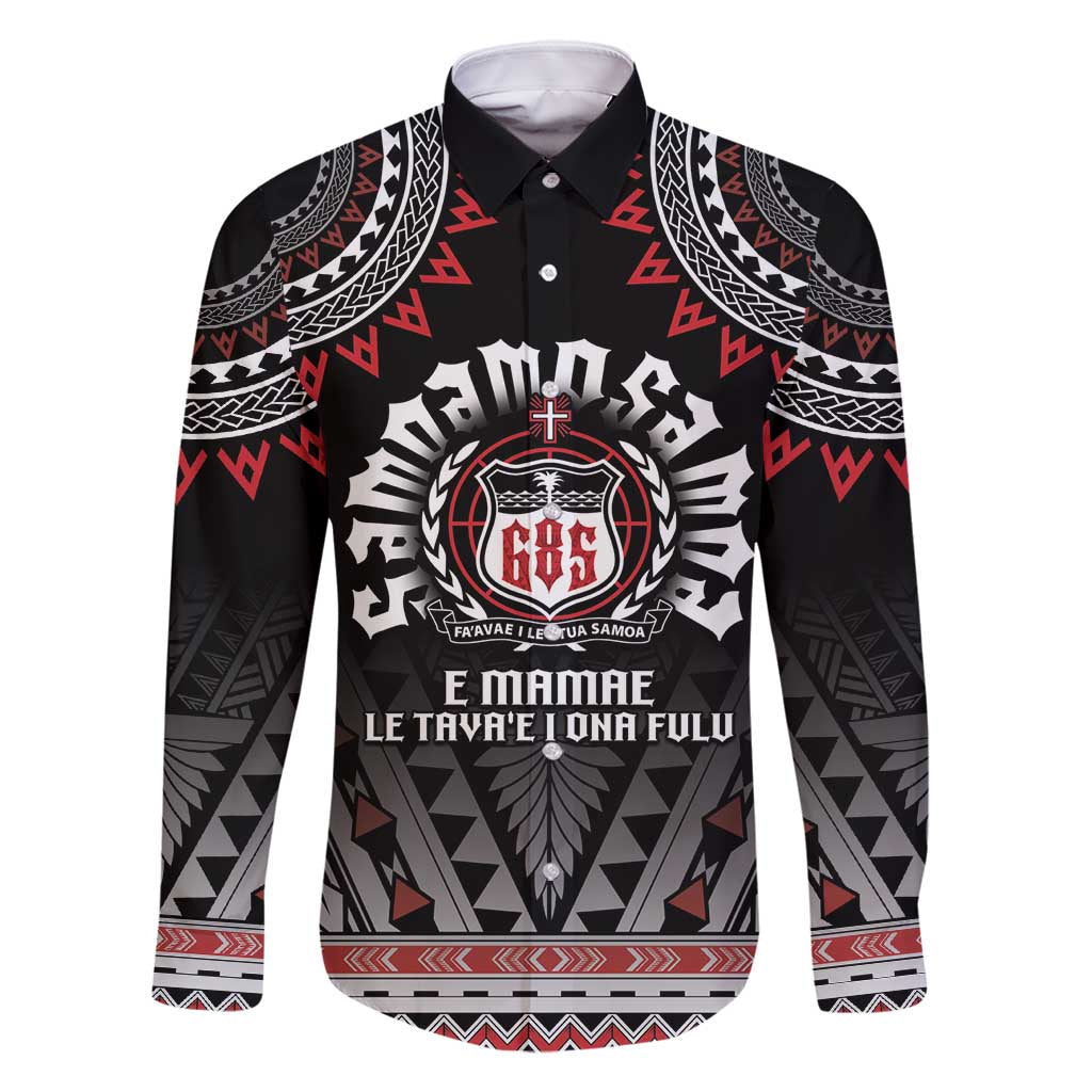 Personalised Samoa Black Saturday Family Matching Tank Maxi Dress and Hawaiian Shirt Samoa For Samoans