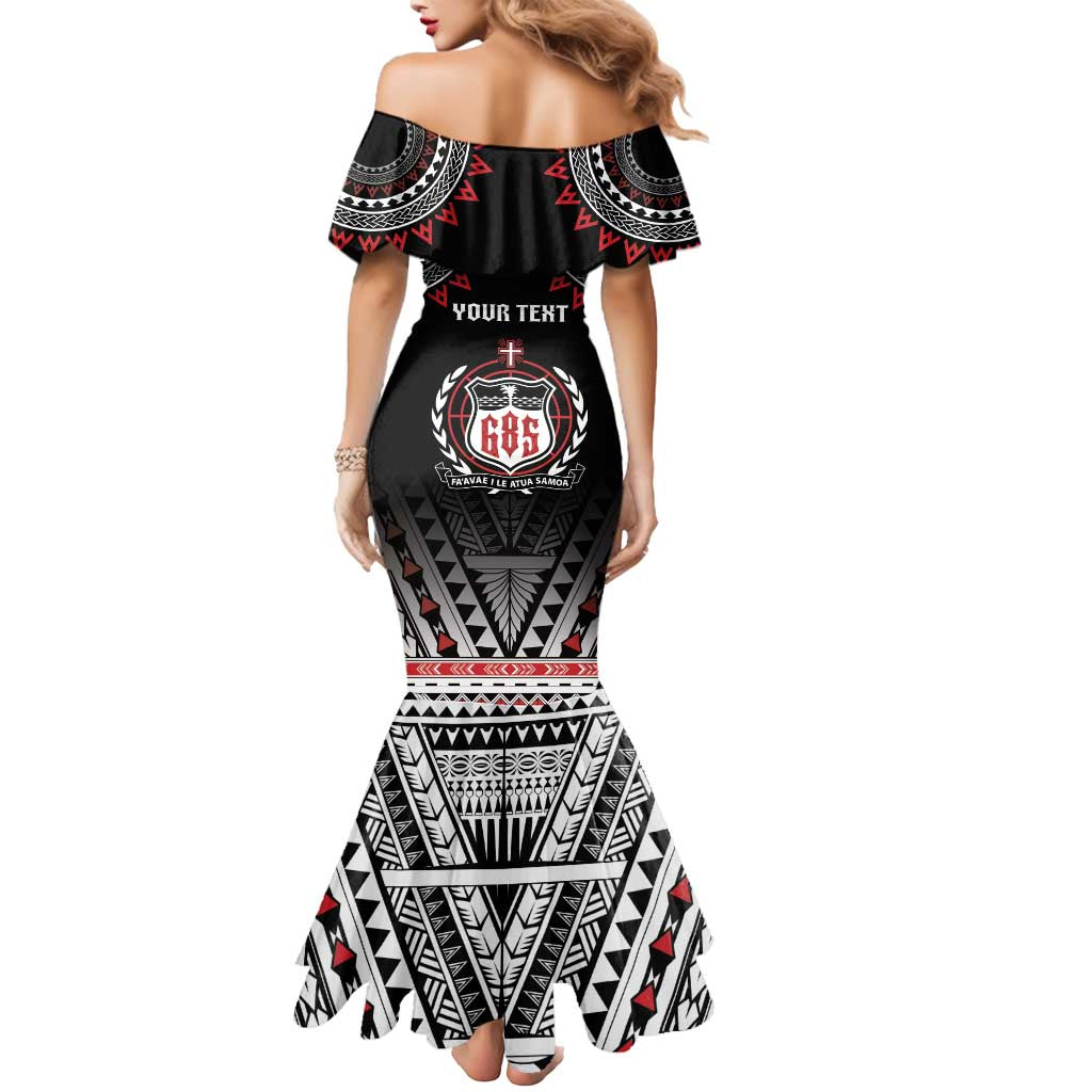 Personalised Samoa Black Saturday Mermaid Dress Samoa For Samoans