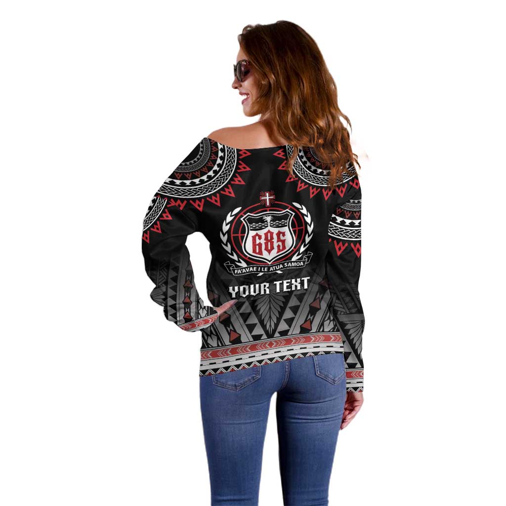 Personalised Samoa Black Saturday Off Shoulder Sweater Samoa For Samoans