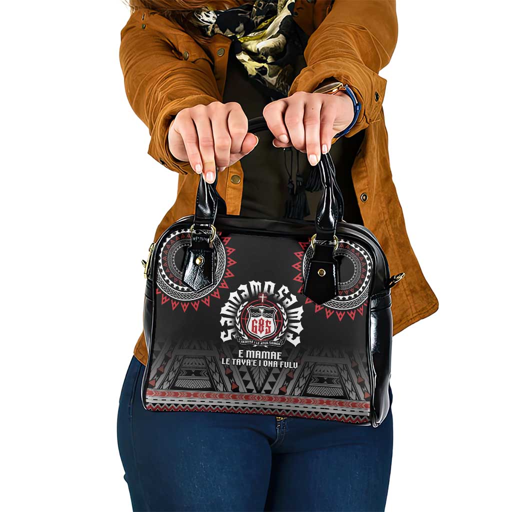 Samoa Black Saturday Shoulder Handbag Samoa For Samoans LT05 One Size Black - Polynesian Pride