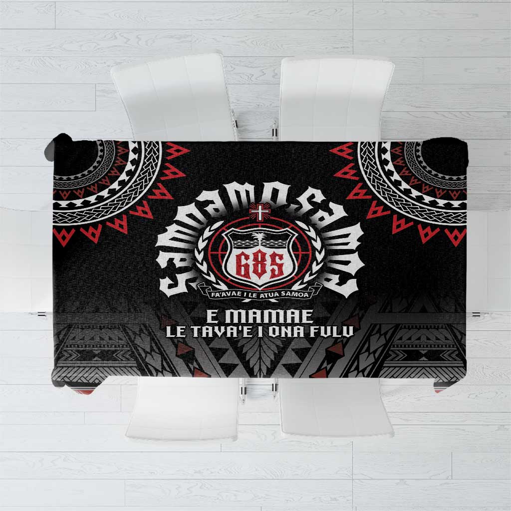 Samoa Black Saturday Tablecloth Samoa For Samoans LT05 Black - Polynesian Pride