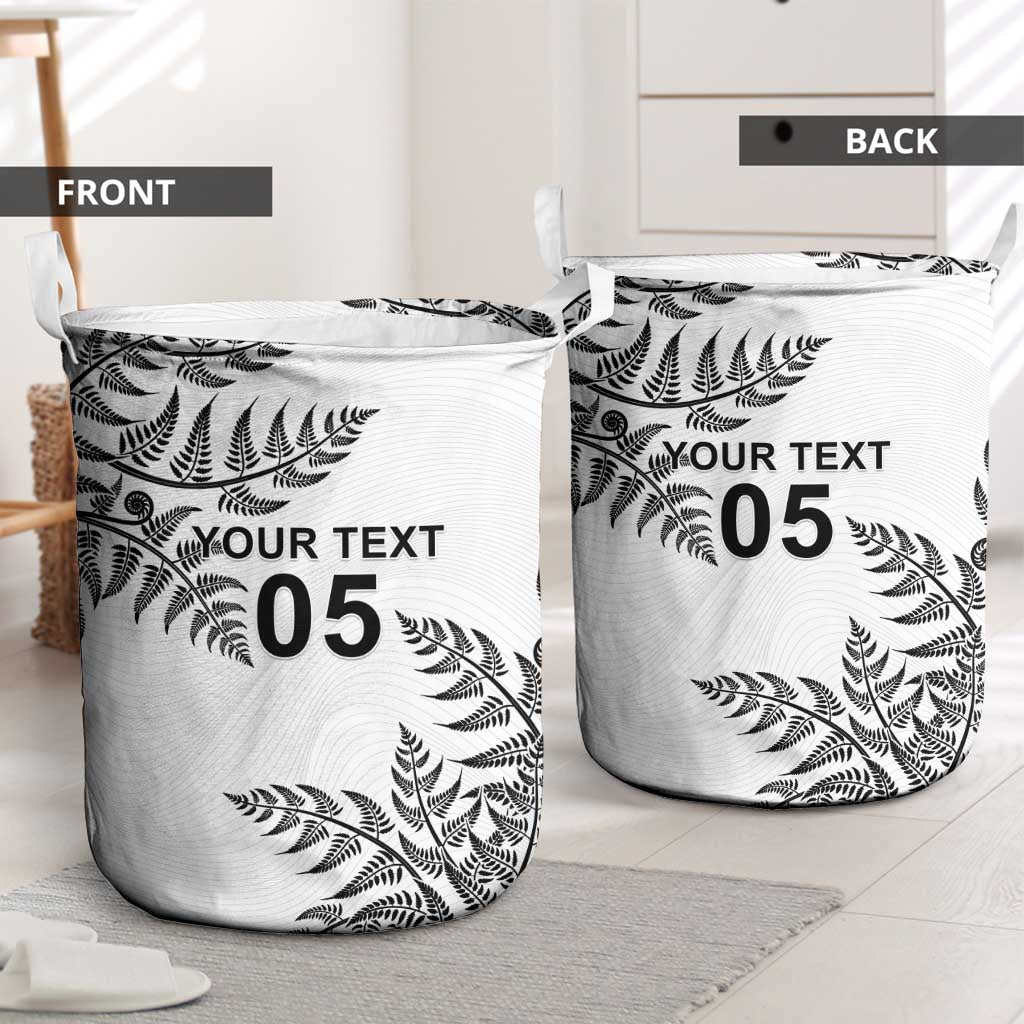 Custom New Zealand Football Laundry Basket Aotearoa Pride - Polynesian Pride
